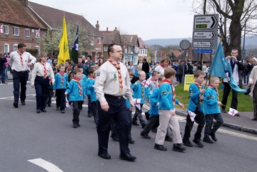 Cubs on parade St Georges Day 2006
