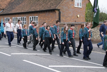 Beavers on parade St Georges Day 2006